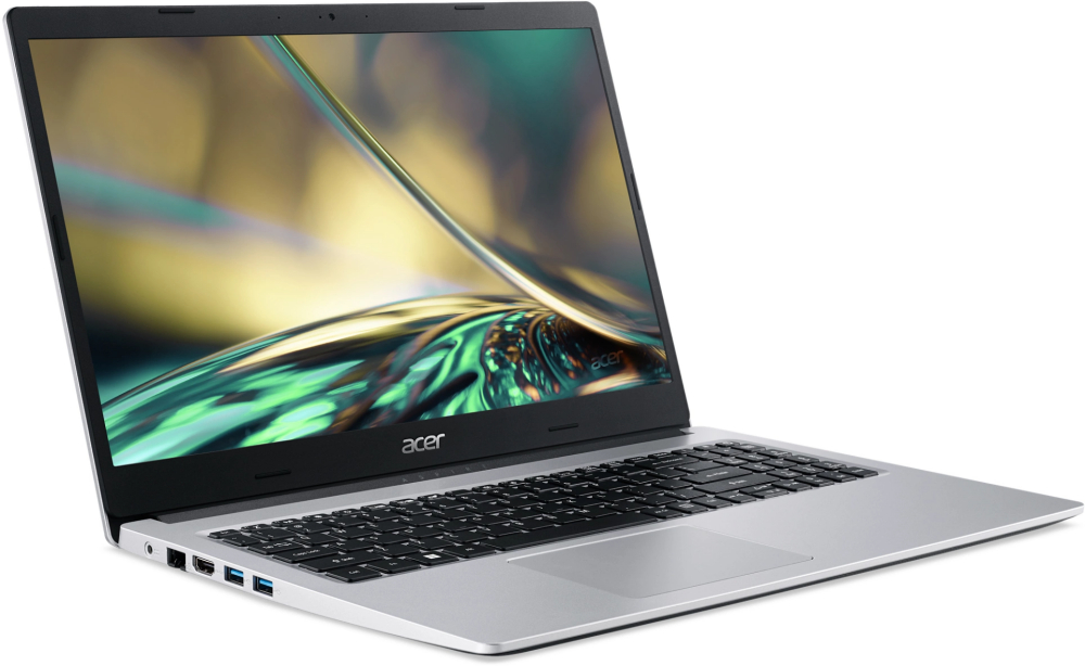 Ноутбук 15,6" Acer Aspire 3 A315-43-R8QD AMD Ryzen 5 5500U/8Gb/256Gb SSD/15.6" FullHD/DOS (NX.K7UEX.012) Серебристый