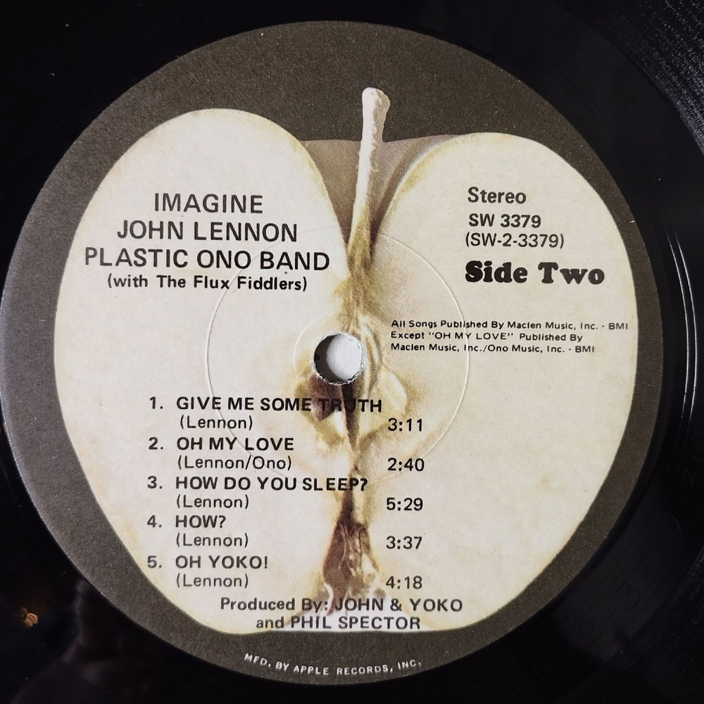 Винтажная виниловая пластинка LP John Lennon Imagine (USA 1971)