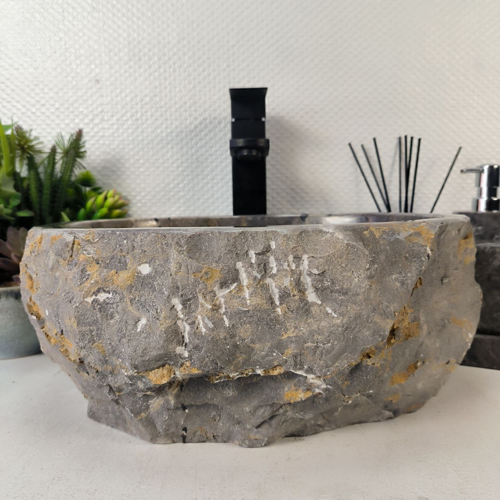 Раковина из мрамора Erozy Grey EM-65319 37*32*15 0882