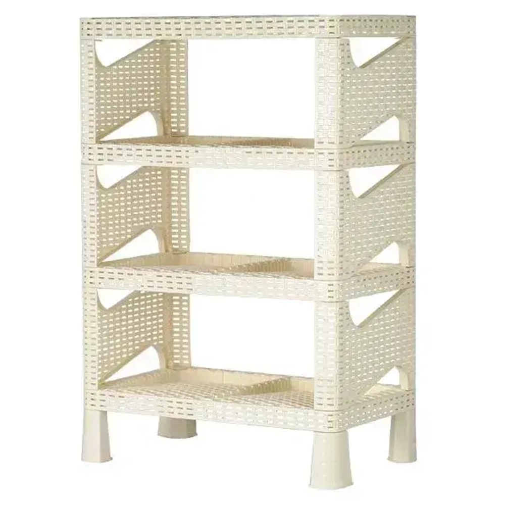 Полка для обуви Плетёнка (Слоновая кость)