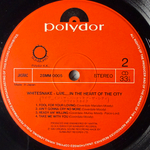 Whitesnake ‎– Live... In The Heart Of The City (Япония 1980г.)