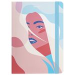 Блокнот с резинкой в точку 96 л., А5 (145х203 мм), твердая обложка, BRAUBERG, "Sensitive", 113726