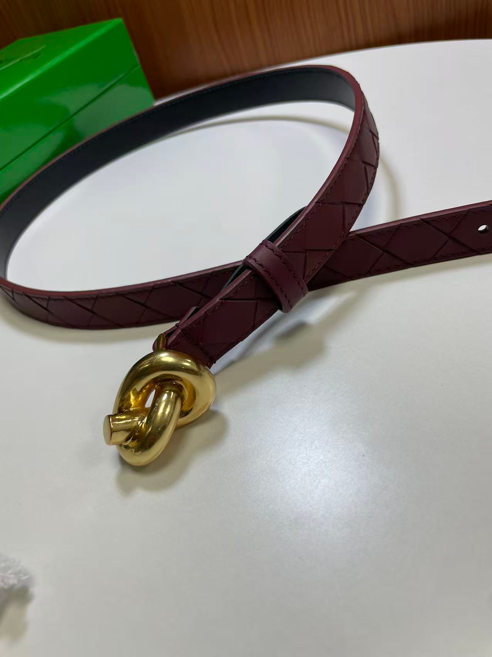 Ремень с плетением Intercciato