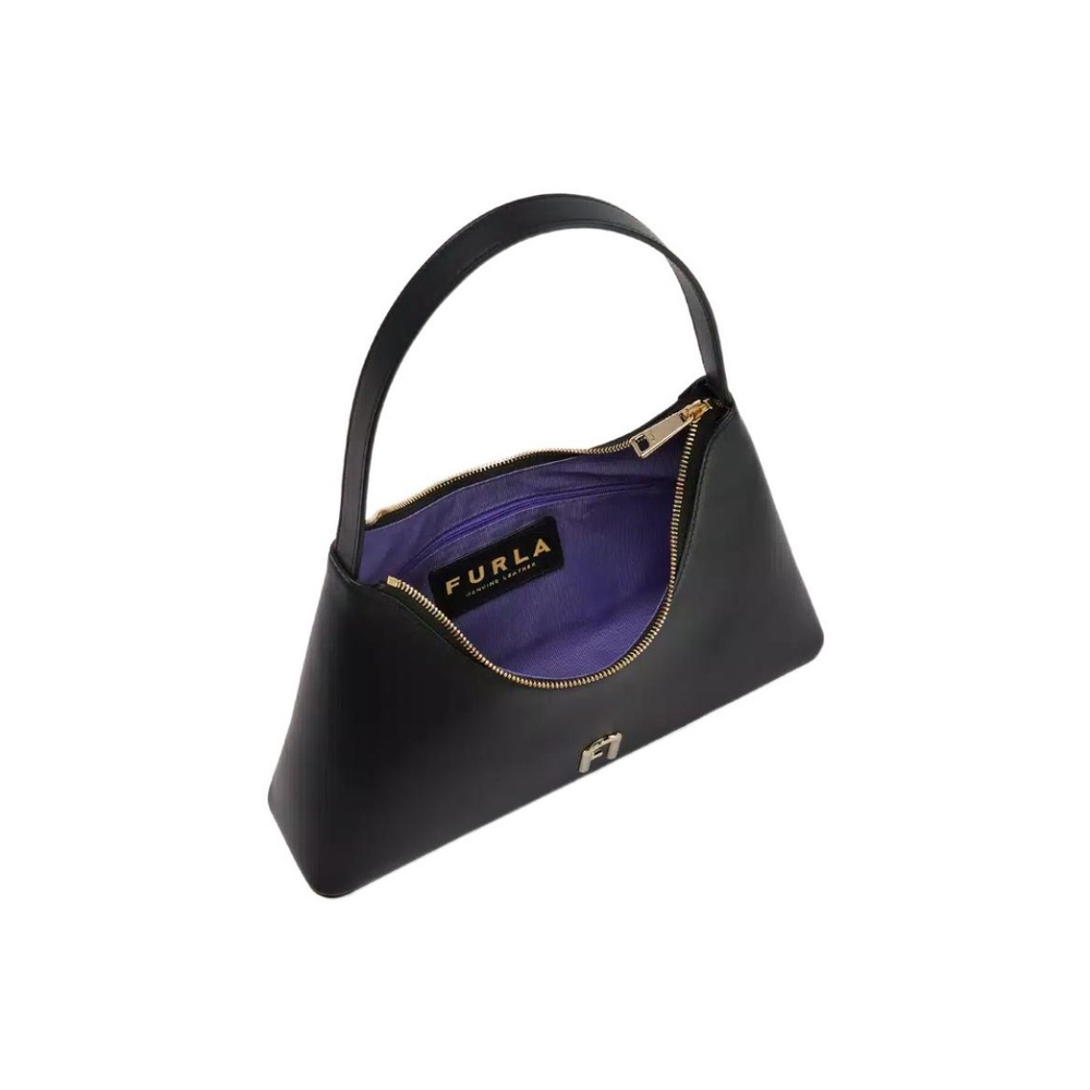 Сумка Furla 1927 Diamante S Hobo Bag Leather Black, WB00782-AX0733-O6000