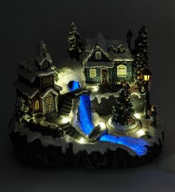 XM-721 Музыкальная новогодняя миниатюра с подсветкой