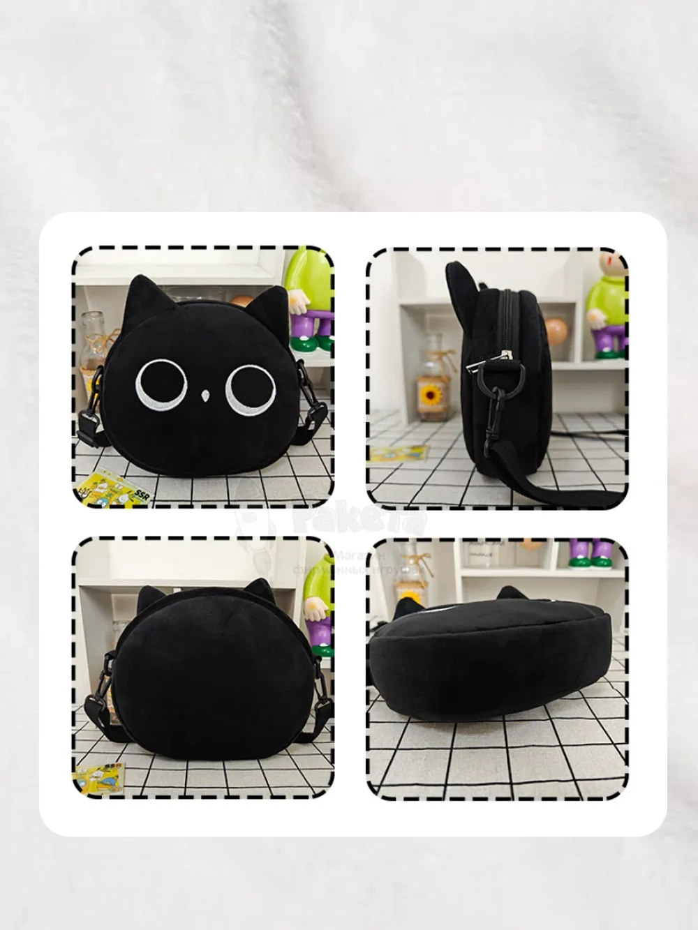 Сумка для девочки подростка через плечо сумочка игрушка кот