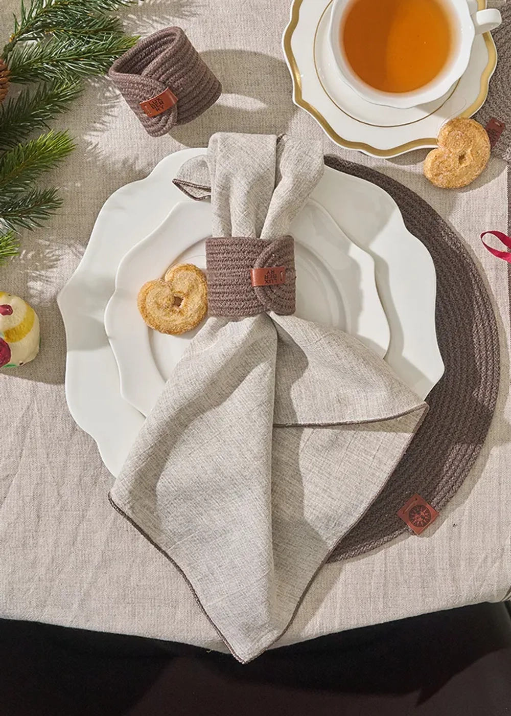 Сервировочная салфетка Luxberry Linen Шоколадный