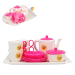 Набор чайный (14 предметов, на подносе) (Пластмастер)
