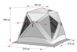 Палатка-куб для зимней рыбалки Лотос Куб 3 Классик С9 17025