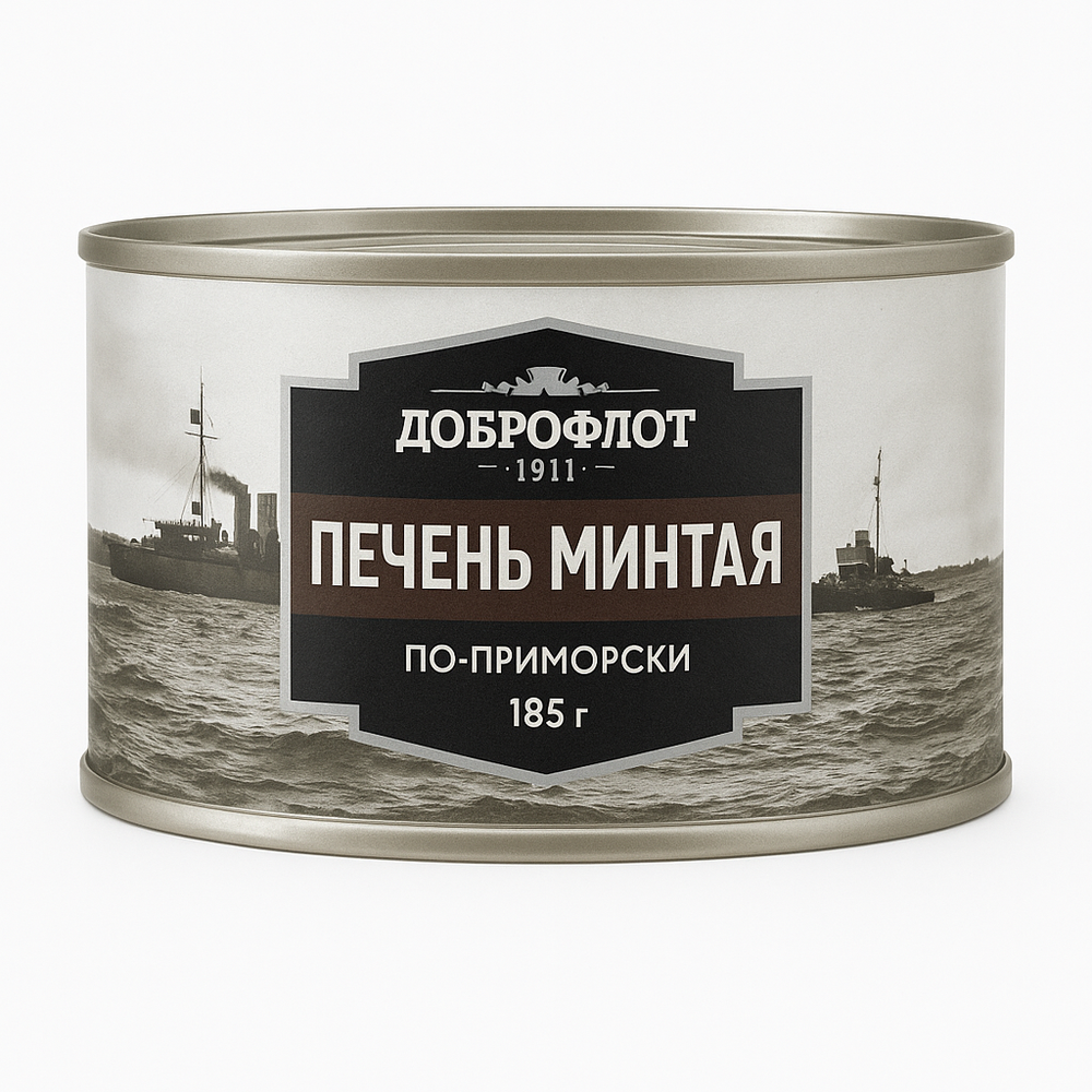 Печень Минтая по-приморски Доброфлот 185 гр