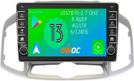 Магнитола для Chevrolet Captiva 2011-2015 - Airoc AB-1303 (кнопки и крутилки), Android 13, TS20, 6/128Гб, SIM-слот, CarPlay