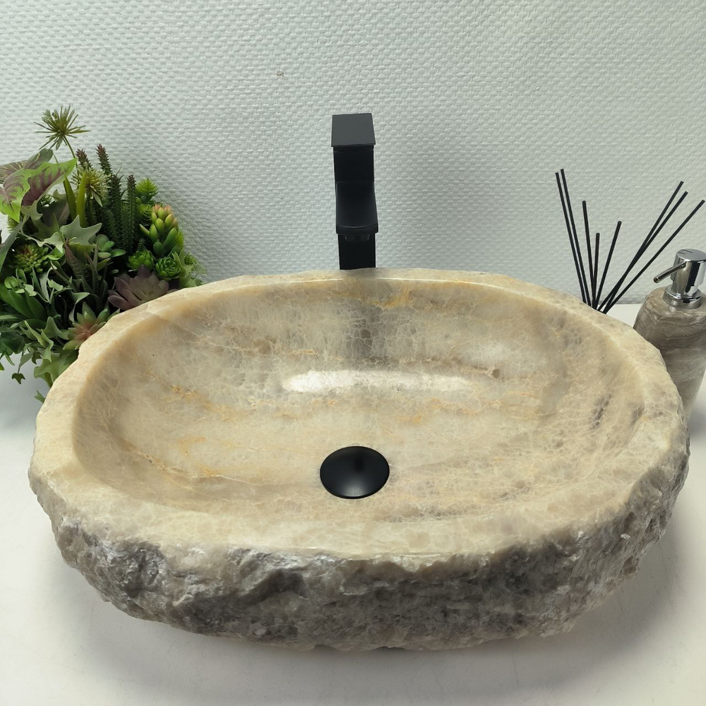Раковина из оникса Erozy Grey EO-62633 53*39*15 0094