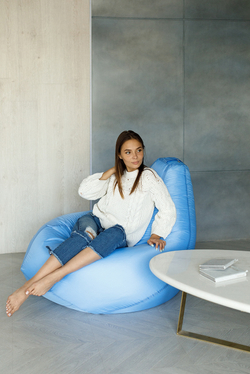 Кресло Мешок Груша Голубое (Оксфорд) (3XL, Классический)