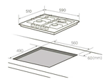 Поверхность варочная газ. Midea MG606W