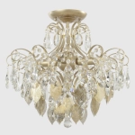 Потолочная люстра Crystal Lux ESMIRALDA PL4 GOLD
