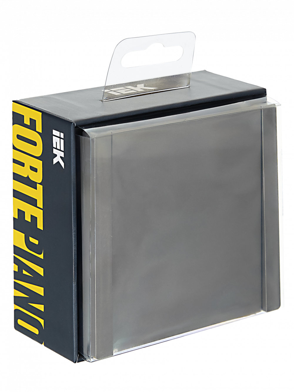 FORTE&PIANO Выключатель 1-клавишный 10А FP501 сталь IEK