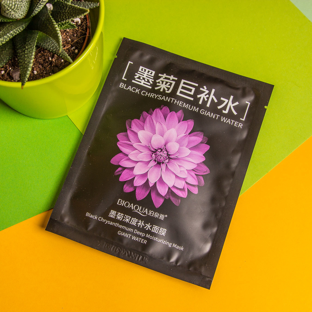 Тканевая маска с хризантемой