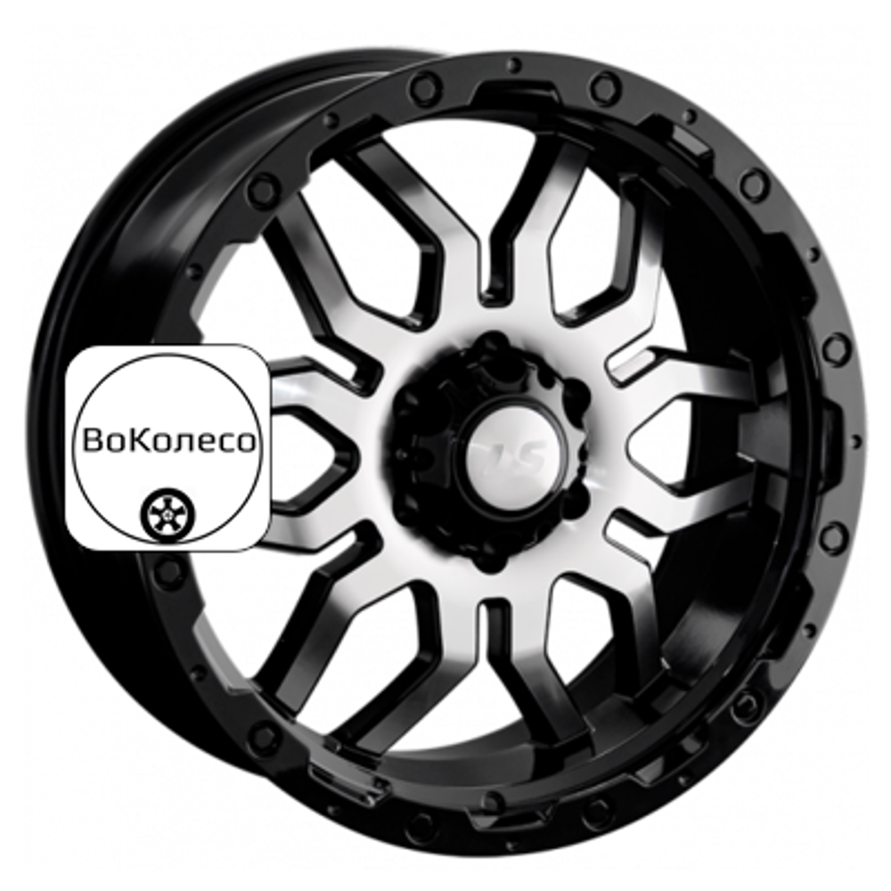 8x17/6x139,7 ET10 D110,5 1285 BKF (конус, Колпак+лого) LS