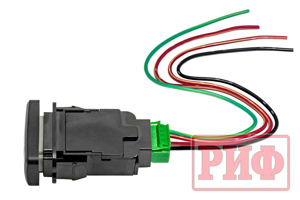Кнопка ВКЛ/ВЫКЛ, белый, COMPRESSOR TOYOTA 40x20 горизонтальная