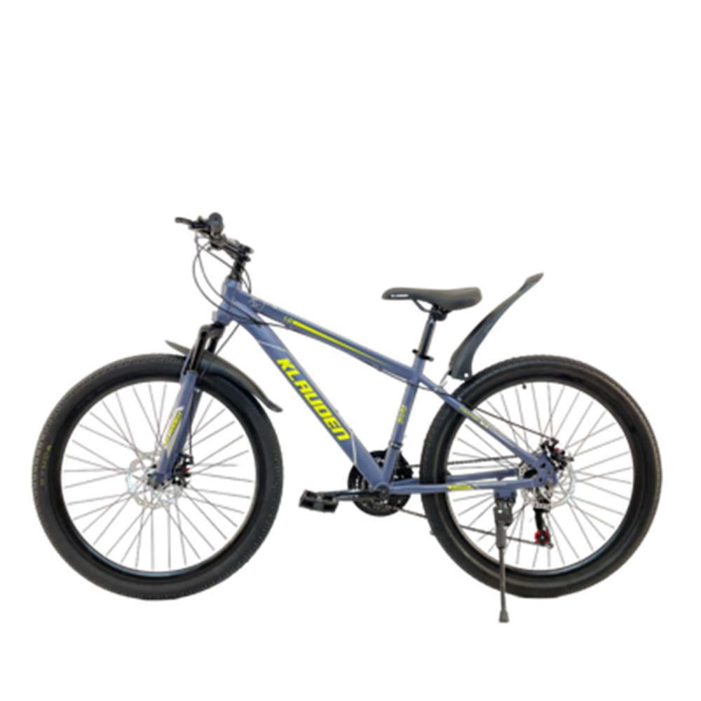 Велосипед Klauden 26" 21скор (стальная рама, диск. тормоз) Сине-желтый (KL-26-3)