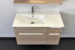 Тумба-умывальник Comforty Варна-90 дуб сонома с раковиной Comforty 9090EL