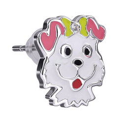 Медицинские серьги Nala Puppy Swarovsky
