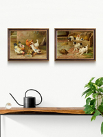 Картина на стену для интерьера на холсте в раме "Farmshause" 24*30 см