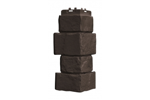 Наружные углы к фасадным панелям GRAND LINE Крупный камень Стандарт Земля