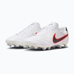 Футбольные бутсы Nike Tiempo Ligera Pro FG white/bright crimson/black