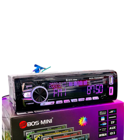 Автомагнитола FM/BT/USB/TFplayer BOS-MINI BOSY8060MBT