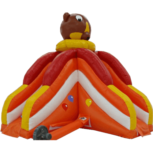 Детский надувной батут-горка "Мишка Тедди"