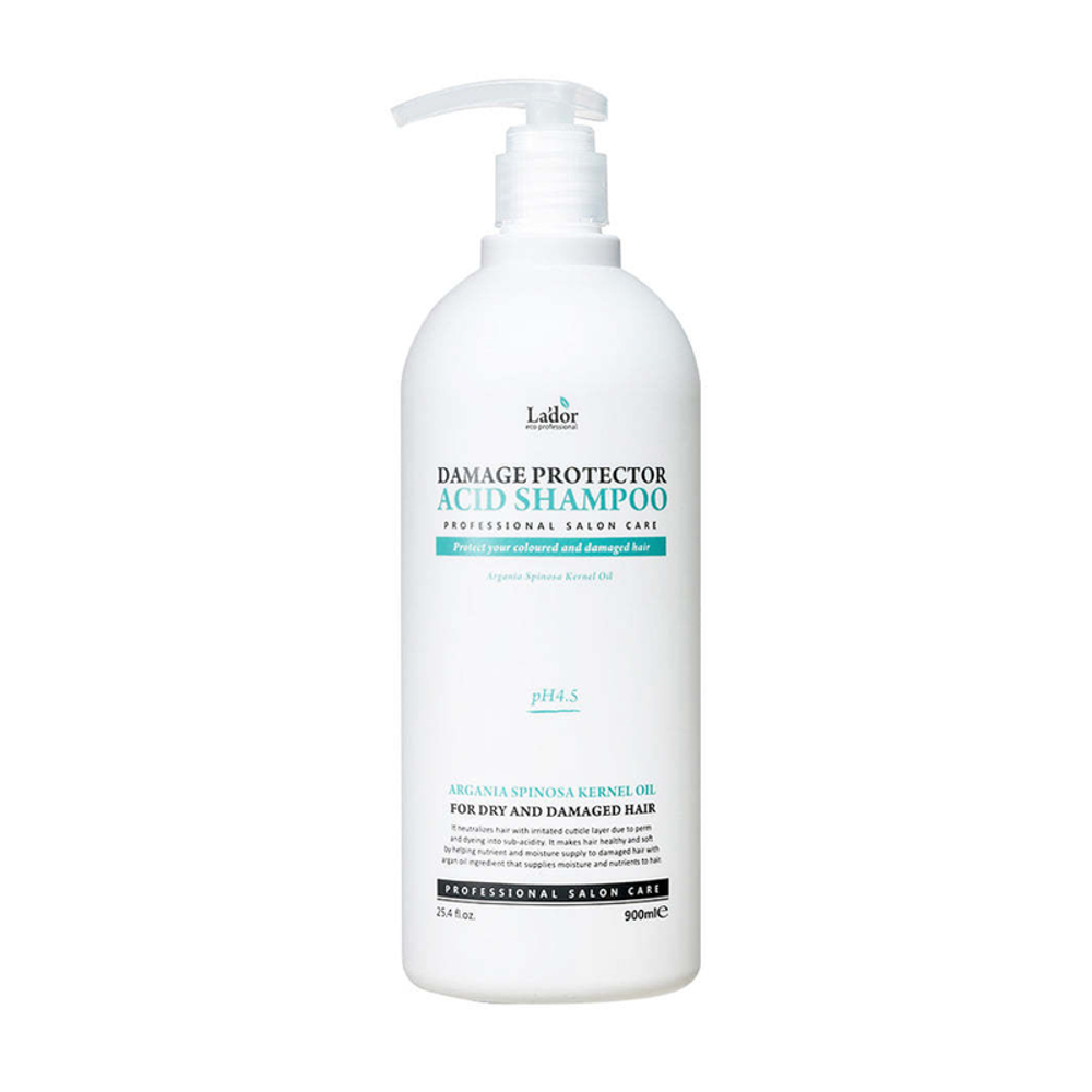 Lador Шампунь для волос с аргановым маслом - Damaged protector acid shampoo, 900мл