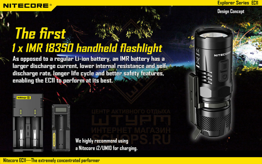 Фонарь Nitecore EC11