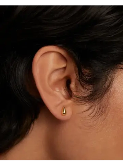 Серьги Drop серебро 925 пробы покрытое золотом