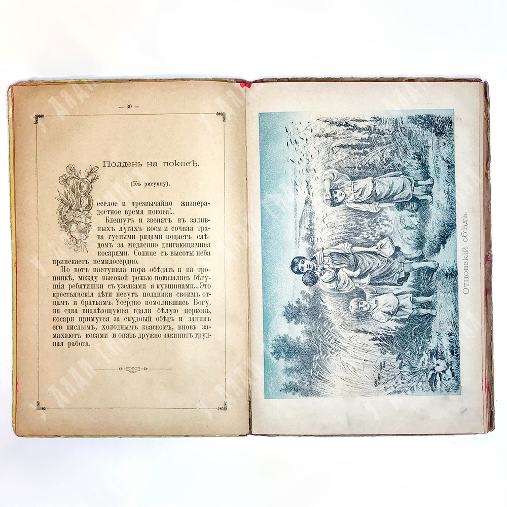 Родные картинки. Собрание расказов и стихов. 8 рис. в красках. М., Т-во И.Д. Сытина, 1895г. 78с.,ил.