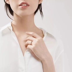 Кольцо из розового золота, Tiffany💠 True Narrow, В наличии