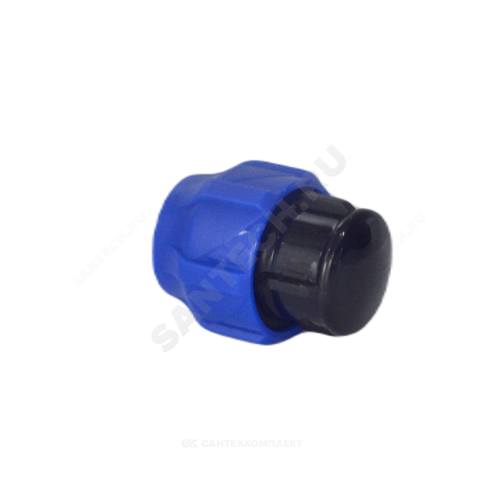 Заглушка компрессионная ПЭ Дн 63 Ру16 VALFEX 121001123063
