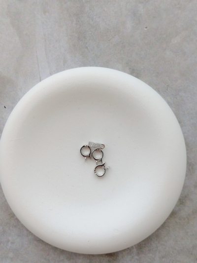 Бейл разъёмный с фианитами 6.5мм