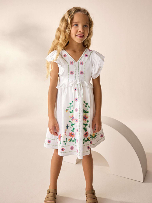 Платье для девочки Next AC6-224, Белый