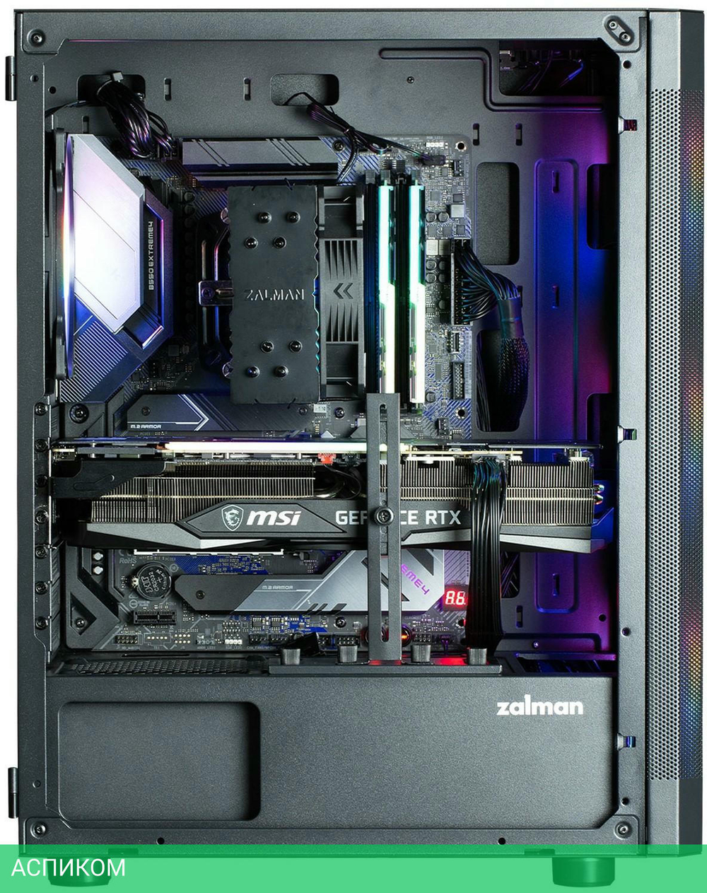 Корпус Zalman I4 TG без БП черный
