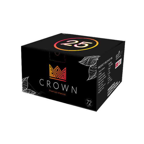 Уголь Crown Брикет 25//80 уп. в кор.