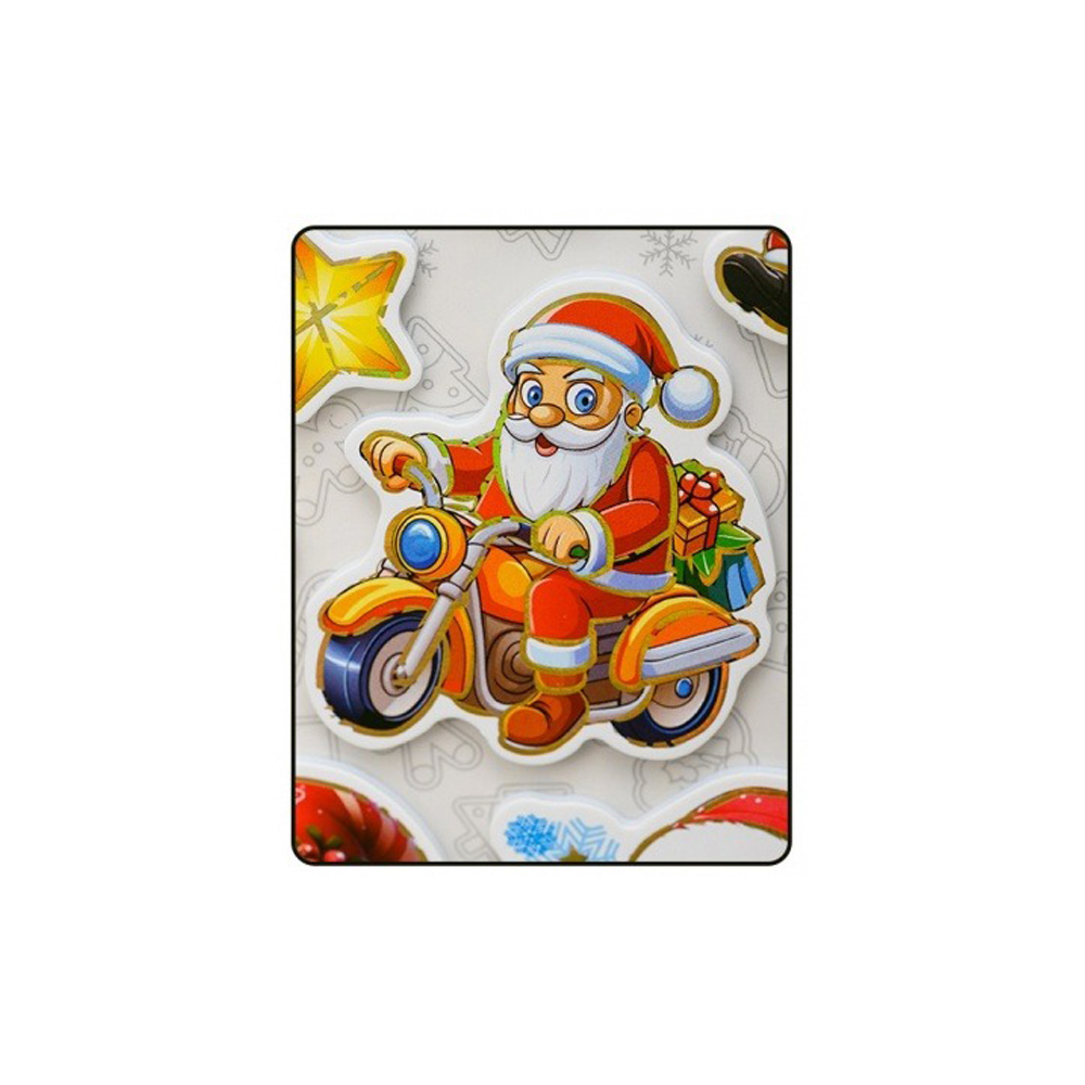 Наклейки стикеры Basir, серия "Новогодние", размер 31*20.5 см, 22 стикера