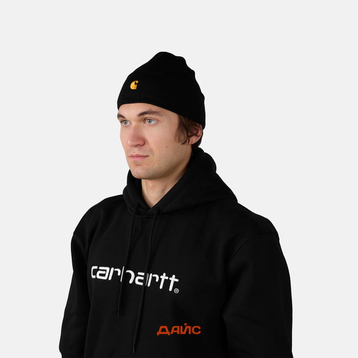 Шапка Carhartt WIP Chase Beanie артикул:I026222_black - купить в магазине Дайс