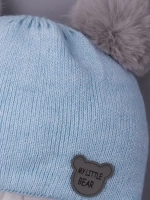 Шапка для мальчика зимняя вязаная с ушками