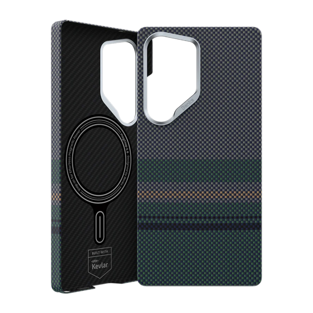 Кевларовый чехол MagSafe Benks ArmorAir Aurora для Samsung Galaxy S25 Ultra Тонкий чехол из арамидного волокна DuPont Kevlar плотностью 600 ден