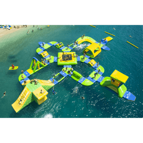 Коммерческий аквапарк на воде «Улыбка моря» 37×32×4 м