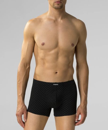 Трусы мужские боксеры (3шт), Atlantic 3MH-197, серый меланж + черный + изумрудный