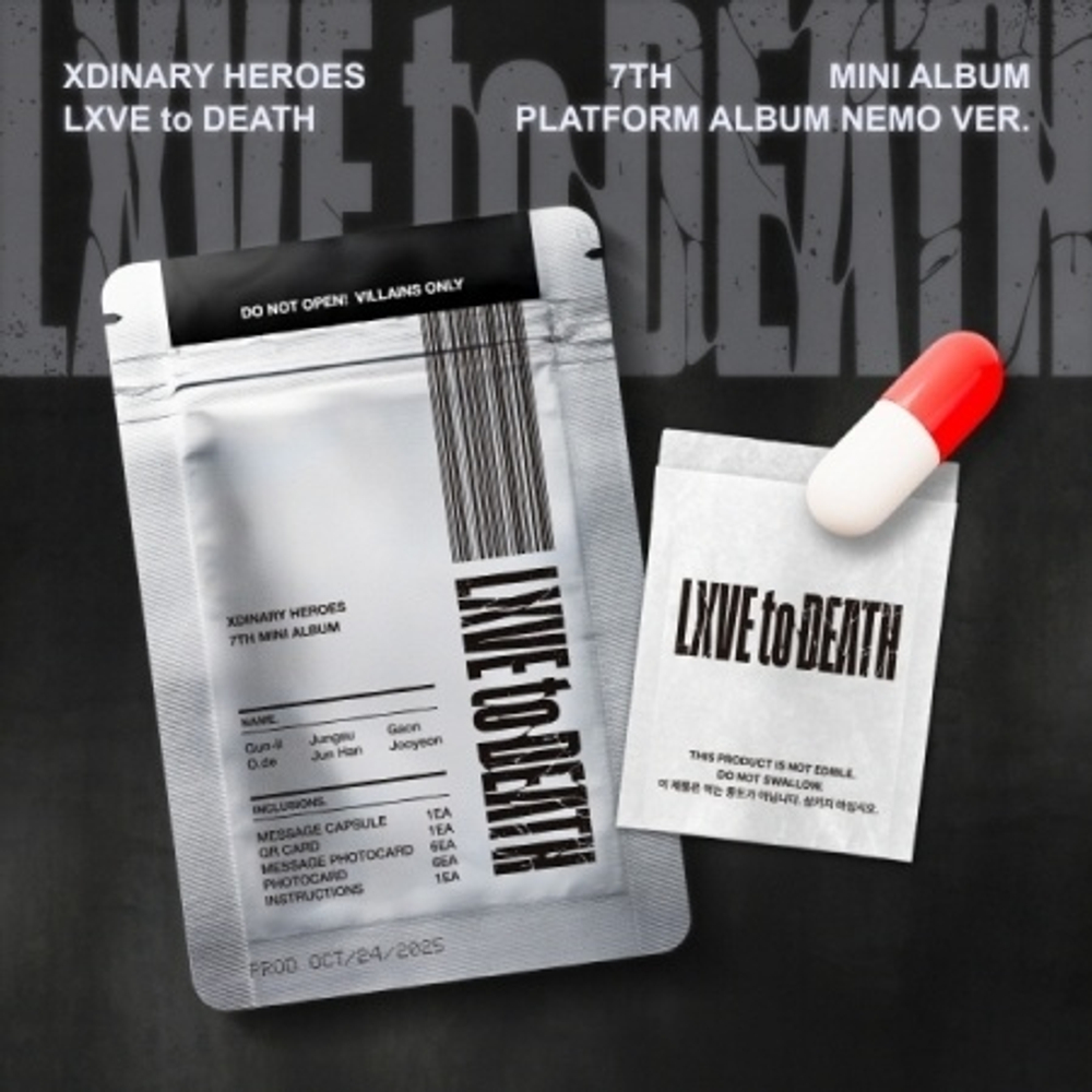 Альбом XDINARY HEROES - LXVE TO DEATH 7th Mini Album PLATFORM ALBUM NEMO Version