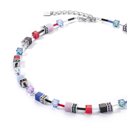 Колье Coeur de Lion Red-blue-lilac 2838/10-0330