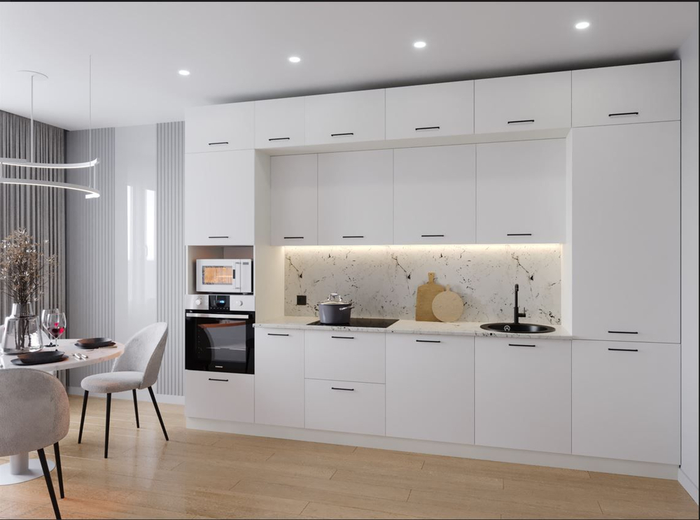 Кухонный гарнитур Жемчуг 3400 (38мм)